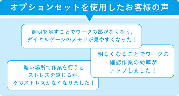 オプションセットを使用したお客様の声